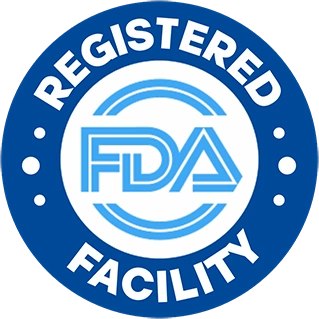 FDA-registered facility badge