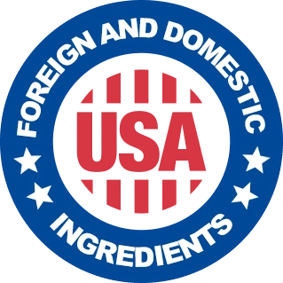 Made in USA with globally sourced ingredients